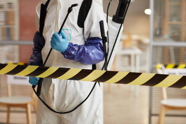 Professional Biohazard technician working in Realitos, TX